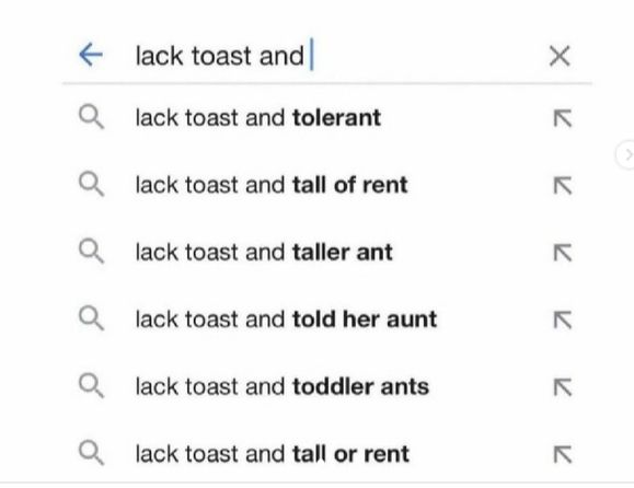 variations of lactose intolerant:

lack toast and tolerant, lack toast and tall of rent, lack toast and taller ant, lack toast and told her aunt, lack toast and toddler ants, lack toast and tall or rent