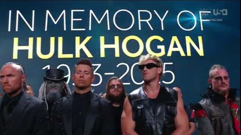 hulk Hogan memorial on Smackdown featuring scary dreadlocks clown mask man "Uncle Howdy"