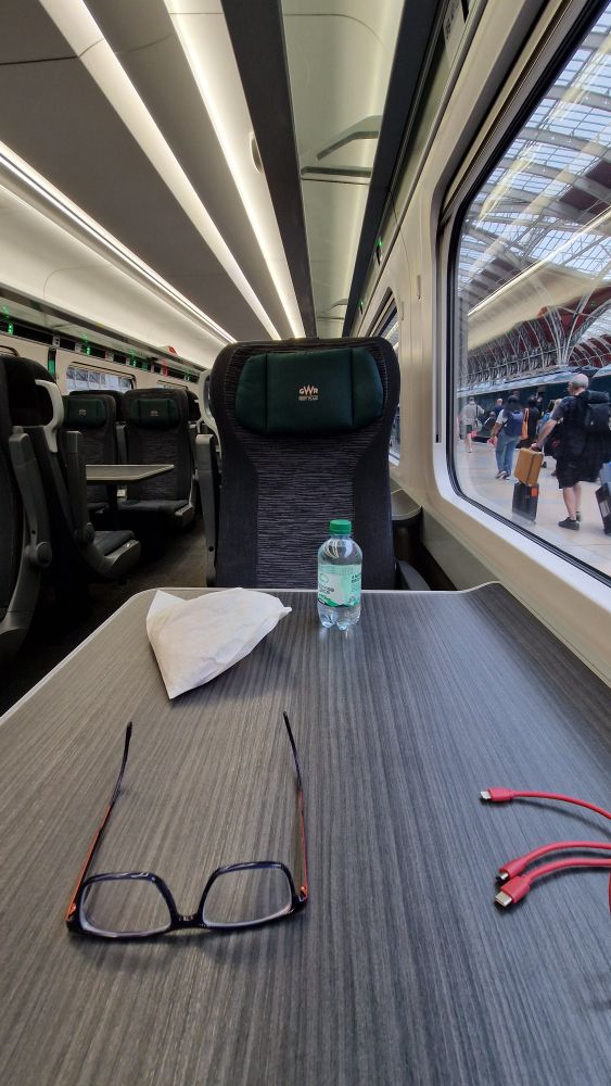 View of seat across from y seat