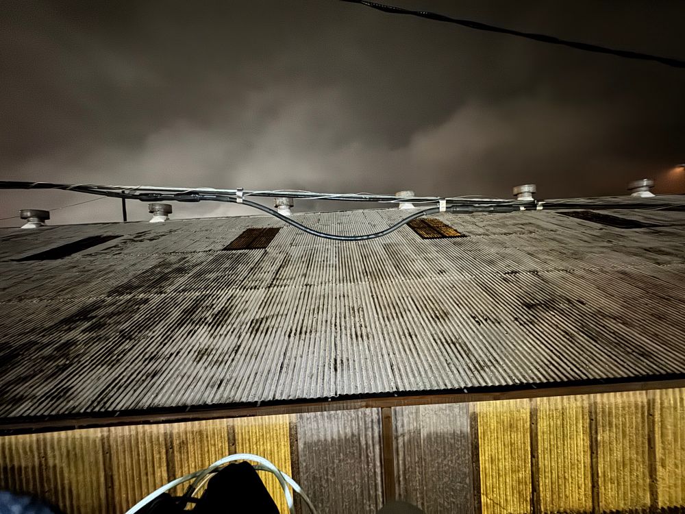 Image of repaired hardline cable