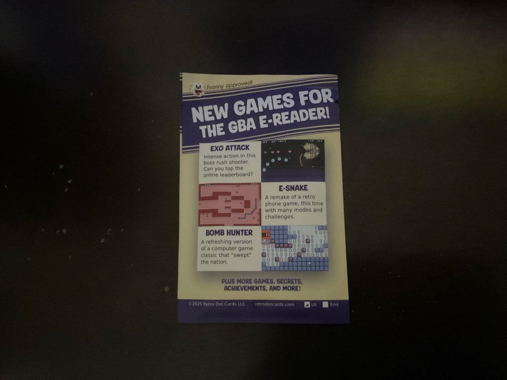 The RetroDotCards Series 01 package