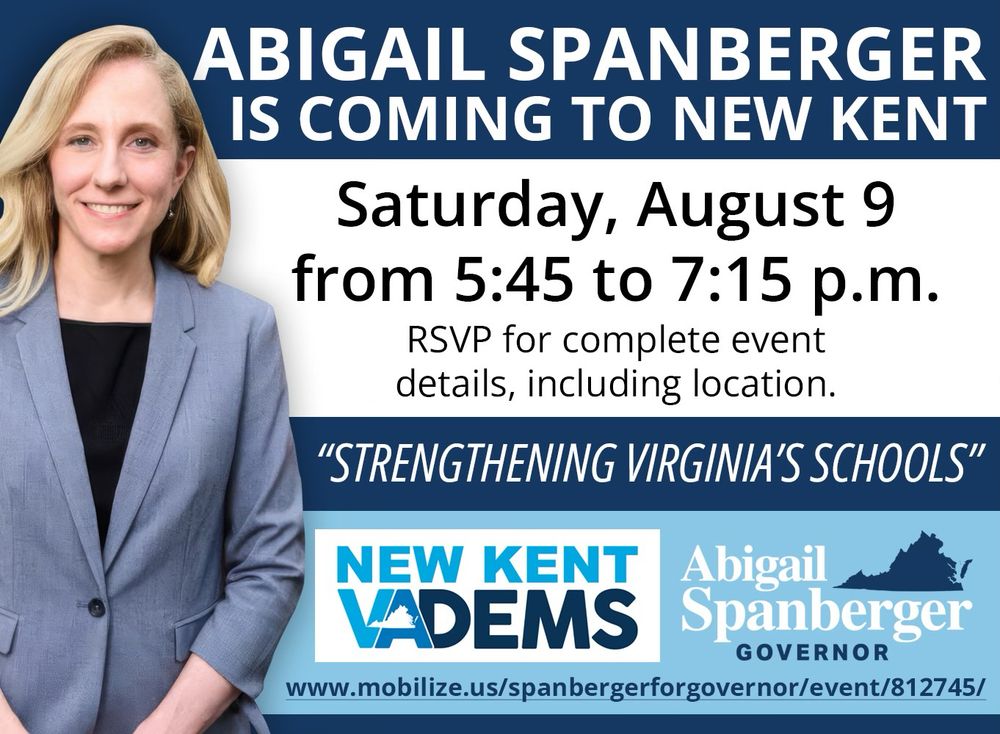 Abigail Spanberger political invitation 