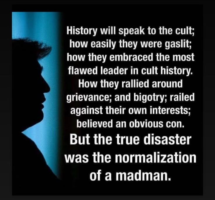 History will speak to the cult