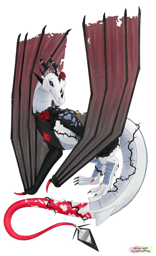 Annalise's Medium-sized Feral Wyvern form.