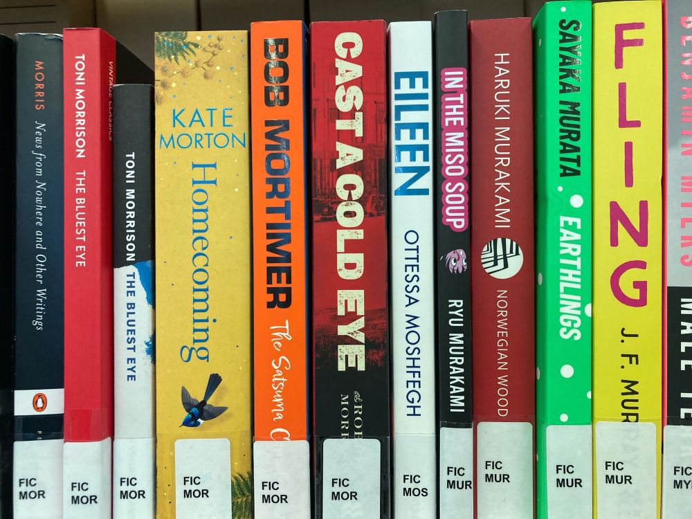 A snapshot of our growing fiction collection on level 8