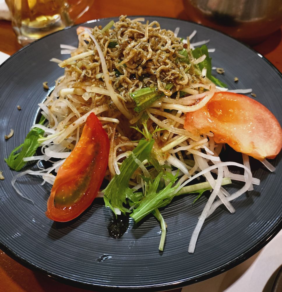 水菜と大根のカリカリじゃこサラダ