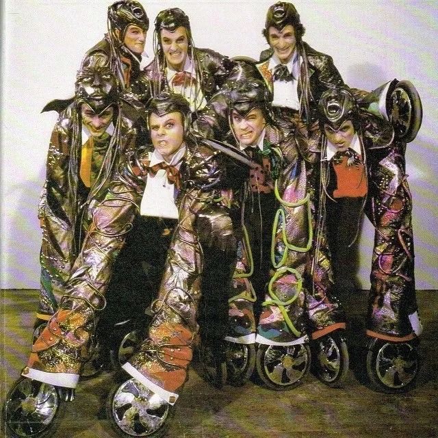 Return to Oz “Wheeler” quadrapedal people with wheels for hands and feet. 