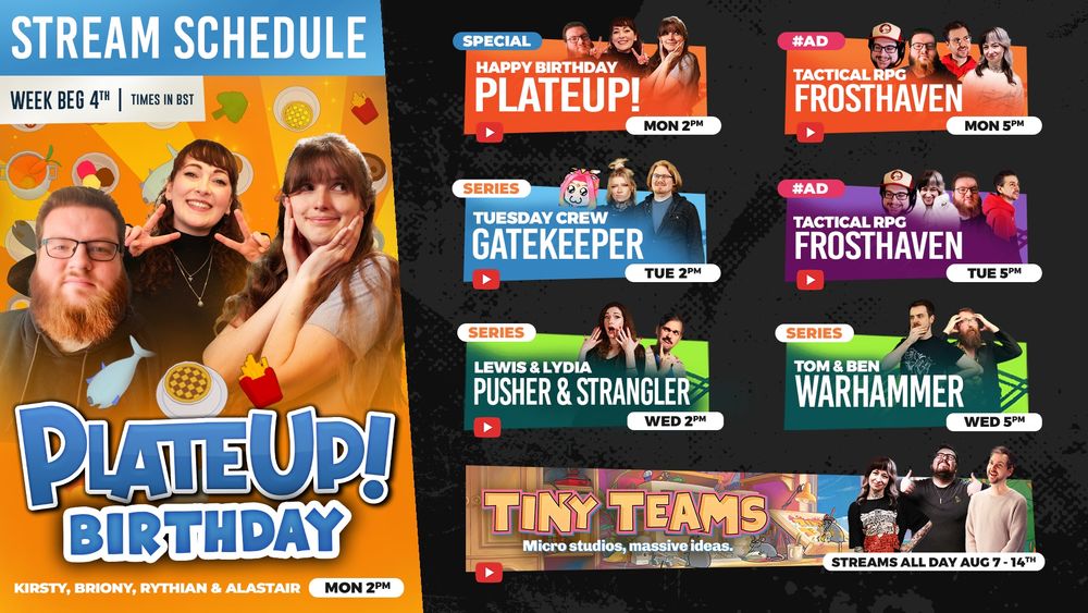 For full text, please visit: twitch.tv/yogscast/schedule