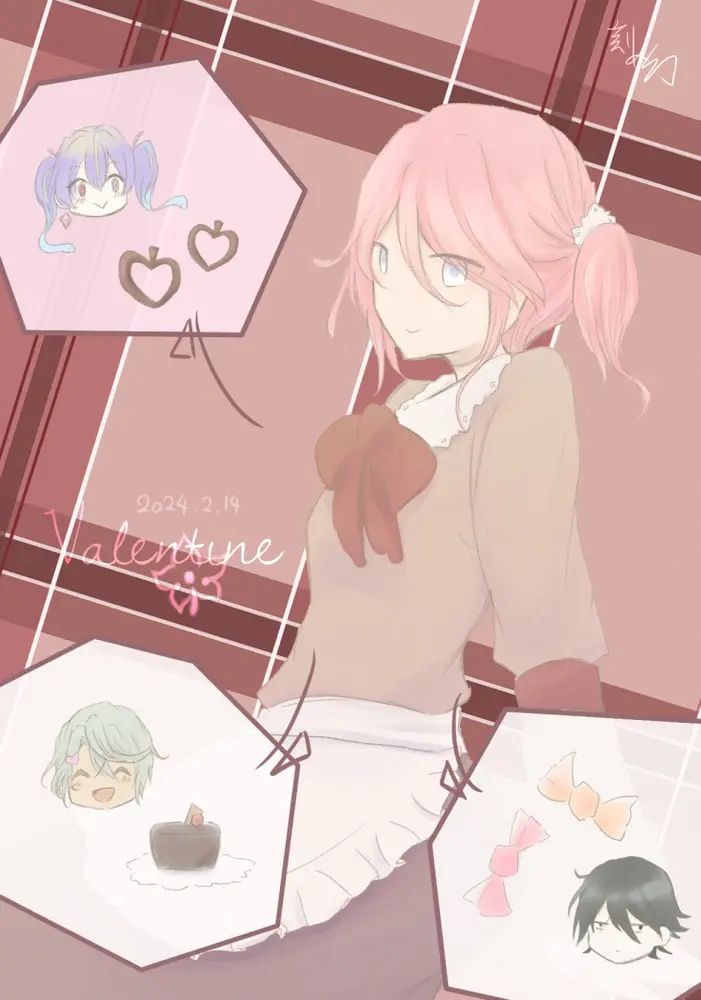 20250214 / バレンタインのコロトフィール
それぞれに好きなものをあげようかな