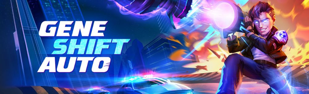 Banner art for the video game Gene Shift Auto