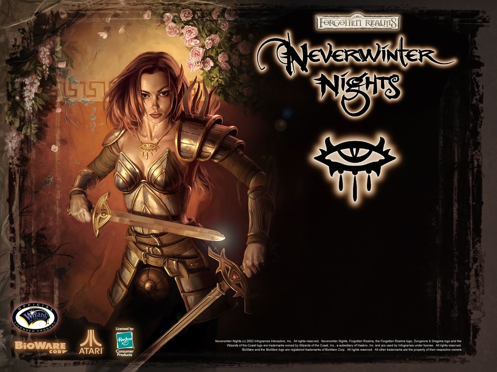 Box art for Neverwinter Nights on the PC. 