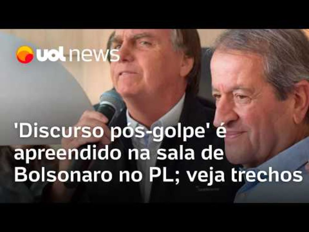 Discurso pós-golpe estava na sala de Bolsonaro no PL e tem parecer de Ives Gandra; veja trechos