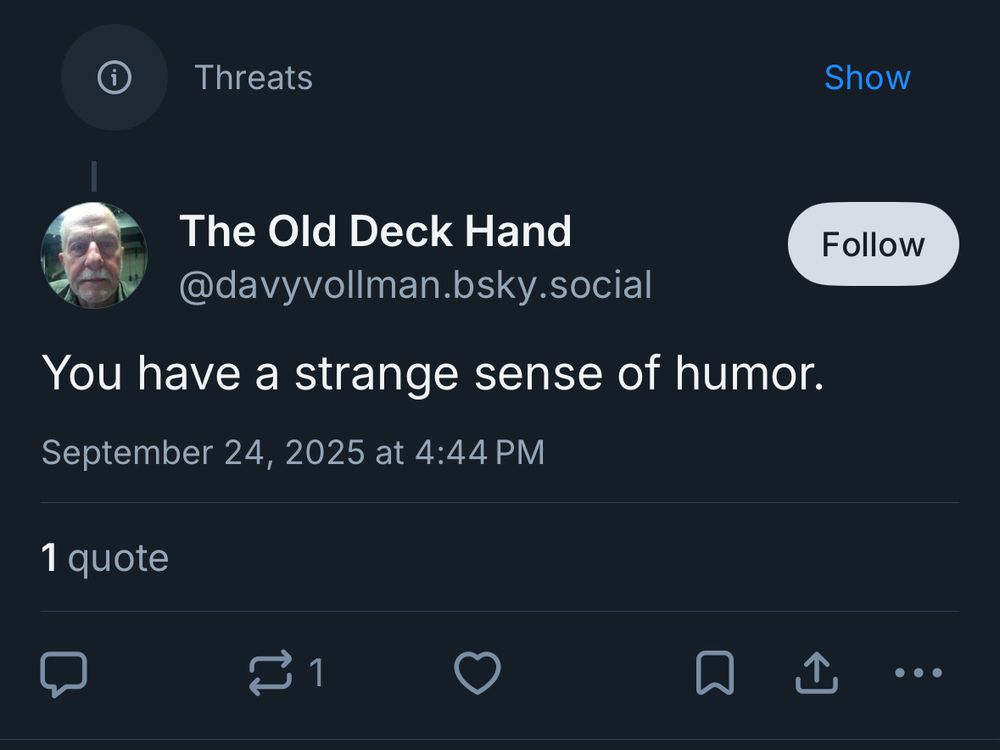 Starfish post about irony being labeled a threat because irony 