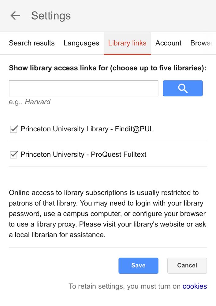 Under Google scholar settings, you can turn on library links (links to your university library)