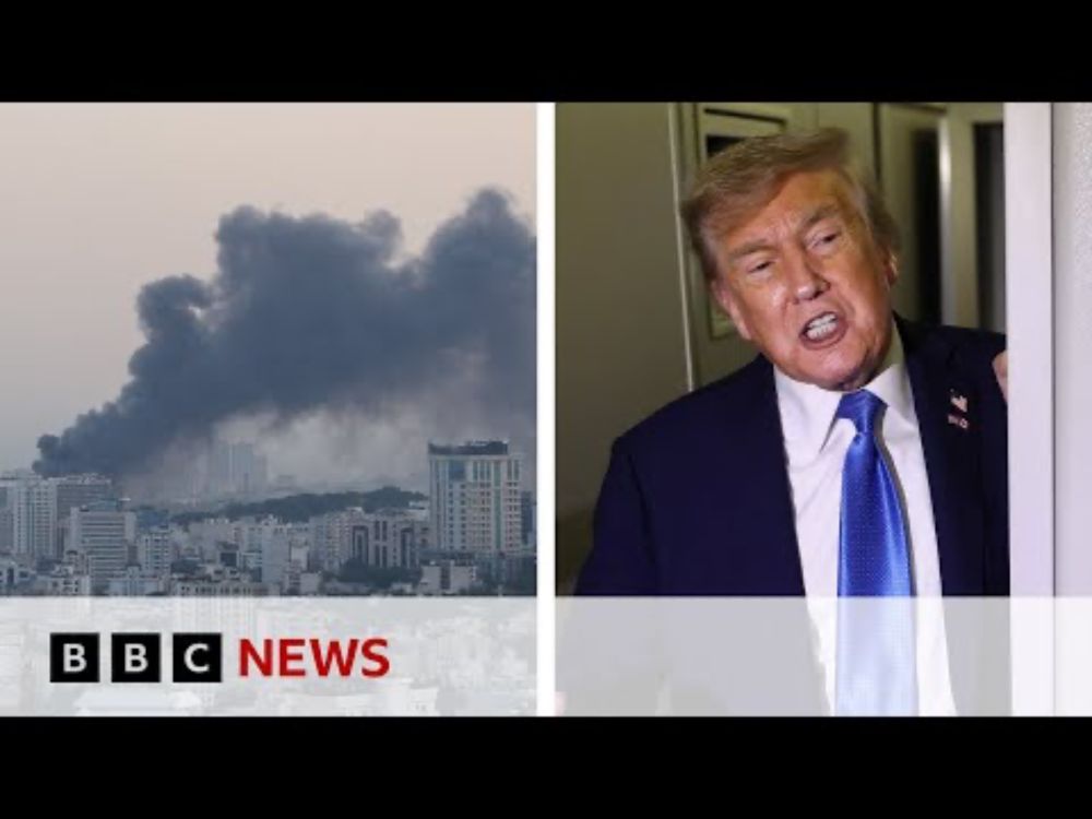 Israel and Iran launch new missile waves as Donald Trump wants ‘real end’ to conflict | BBC News