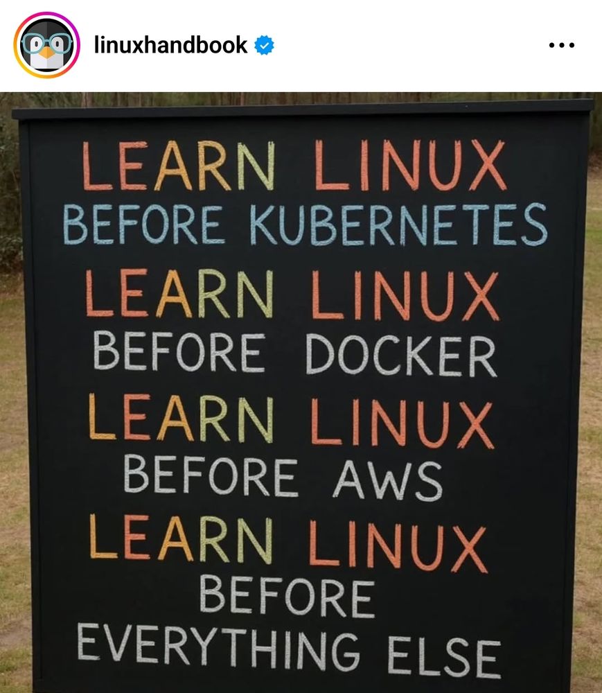 Learn linux before everything 