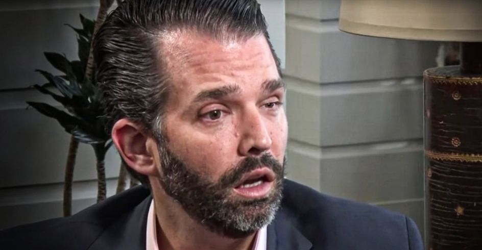 Don trump jr looking coked out of his mind