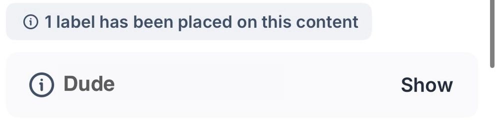 Labeled for Dude content