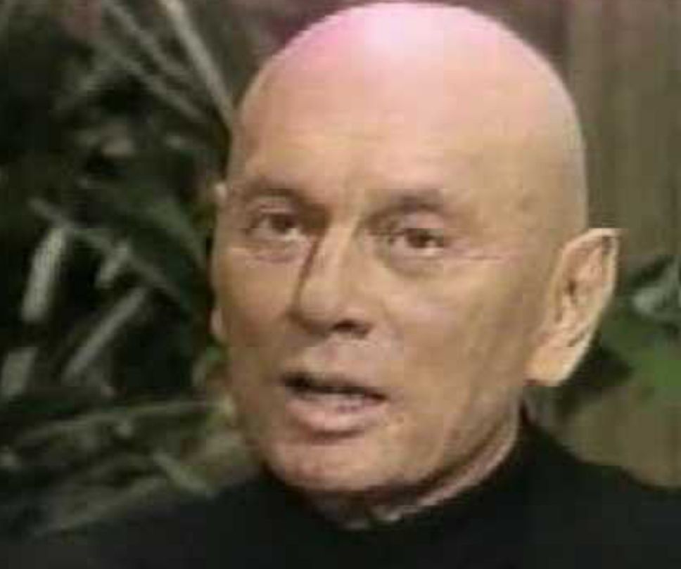 Yul Brynner in an anti-smoking PSA released posthumously in which he refers to his own death