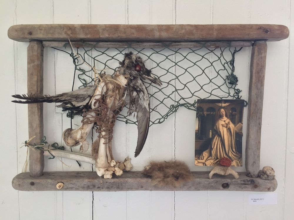 Dr. Seán Kennedy is a scholar, writer and scavenger artist from Ireland. Also a faculty member and the coordinator of Irish Studies at Saint Mary's University. This image is one of their artworks, made of driftwood, fish net, bones and more.

Learn more about the new book in this blog piece co-written by Kennedy and the book's co-editor Dr. Joseph Valente: https://euppublishingblog.com/2025/05/07/the-pharmakon-of-shame