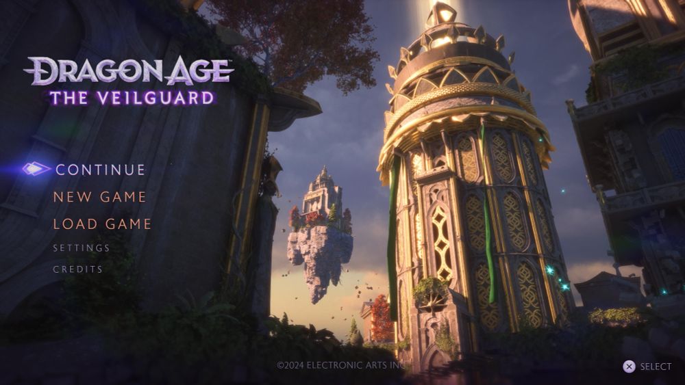 Dragon Age The Veilguard title screen