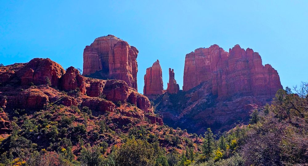 Desert and red rock formations