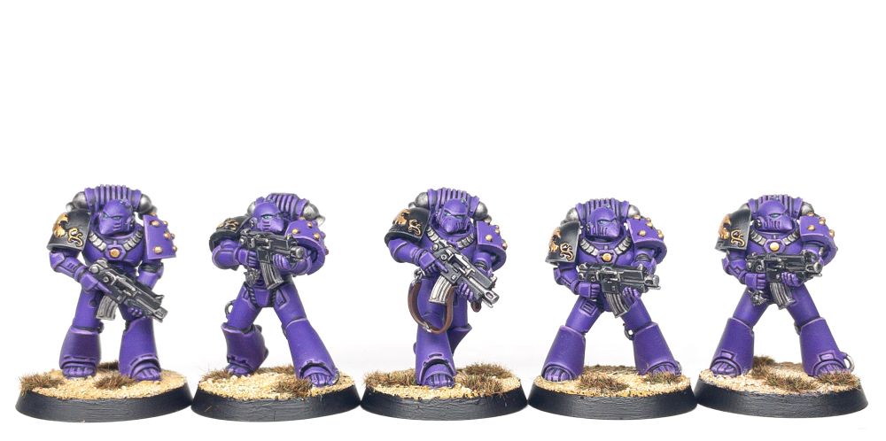 Five Mk6 Emperor’s Children Space Marines 