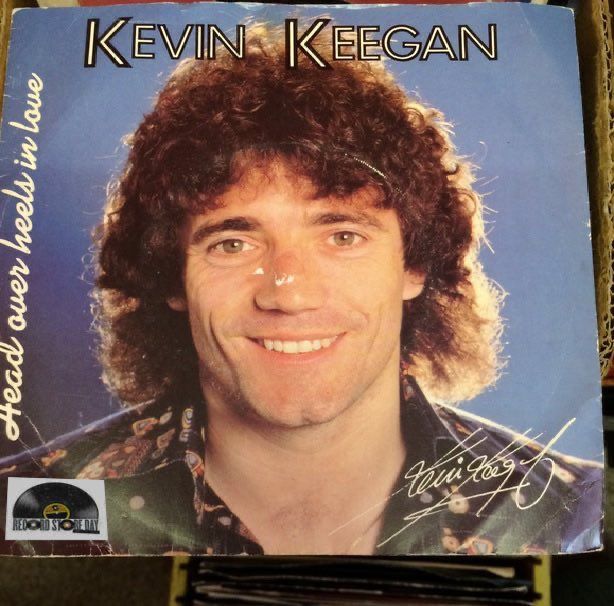 Picture of a 7” single by Kevin Keegan called ‘Head Over Heels In Love’.
