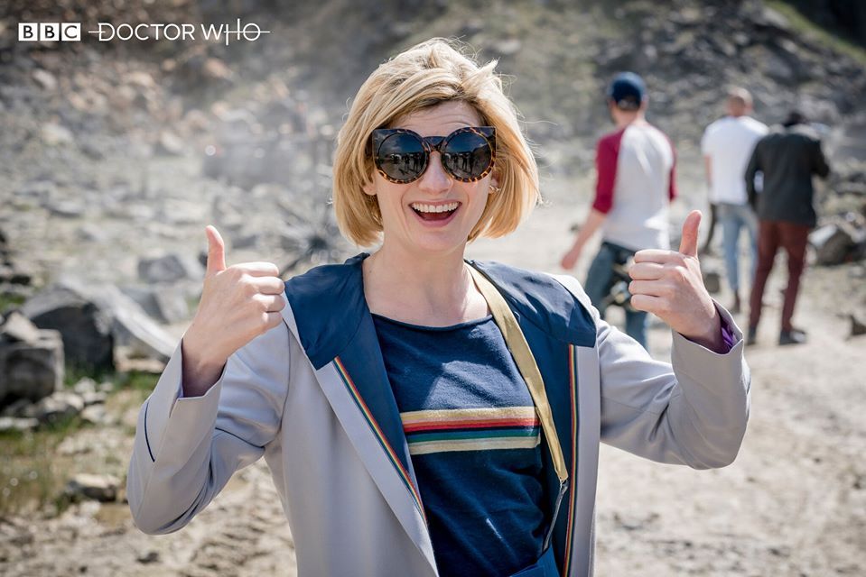 BTS pic of Jodie Whittaker