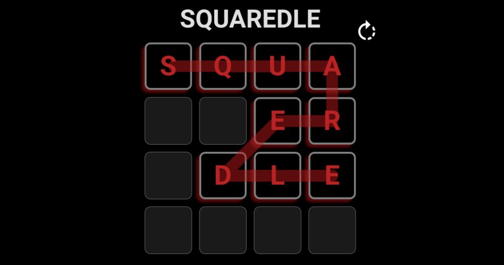 Squaredle is a daily word building game. Swipe letters in the grid to test your vocabulary every day and rise to the top of the leaderboards!