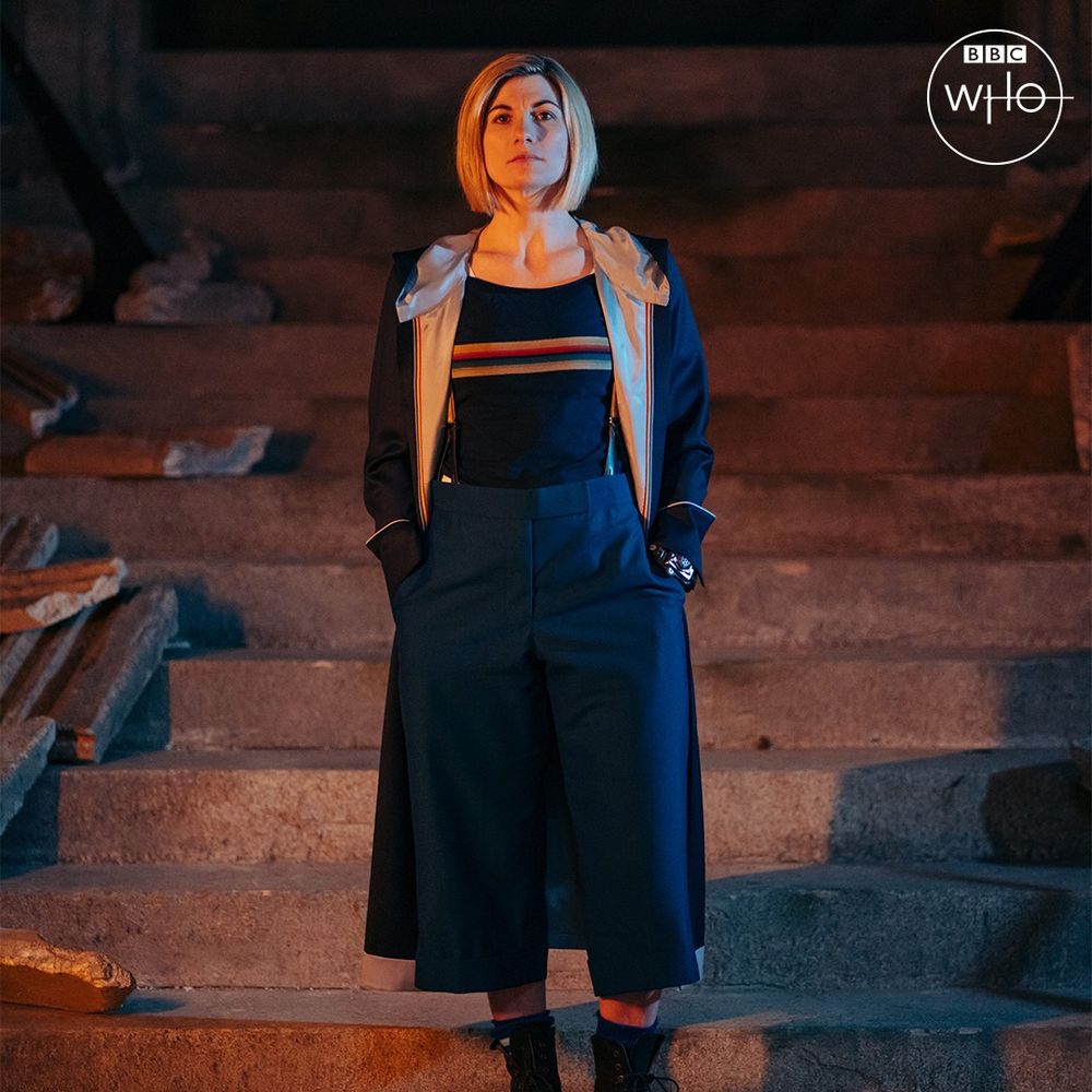 #13thDoctor #Promo from Flux.

13 in the inverted coat (dark on the outside,light blue inside)