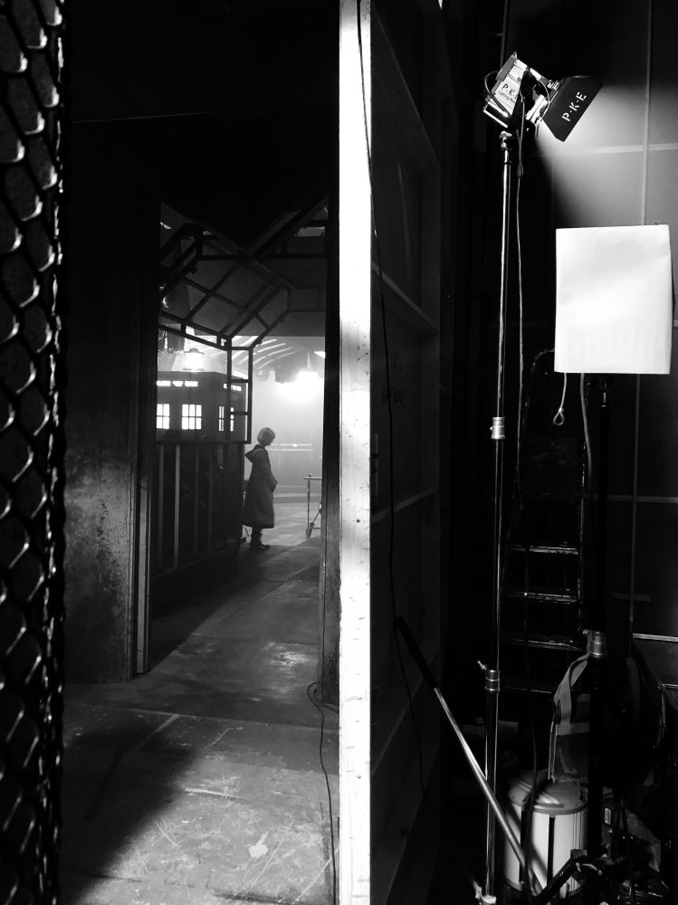 #Jodie Whittaker.BTS #Doctor Who.Photo by James Pardon.No idea which Episode this shot comes from.