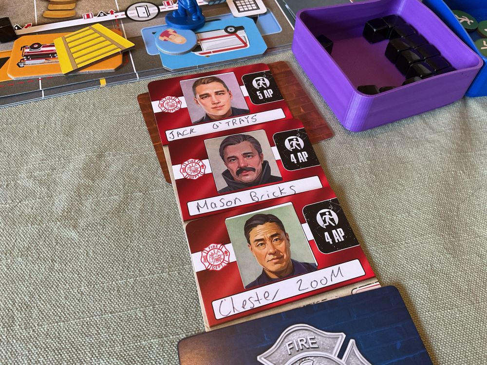 Some of our firefighters.  Today we did really well in episode four of Flashpoint legacy of flame.