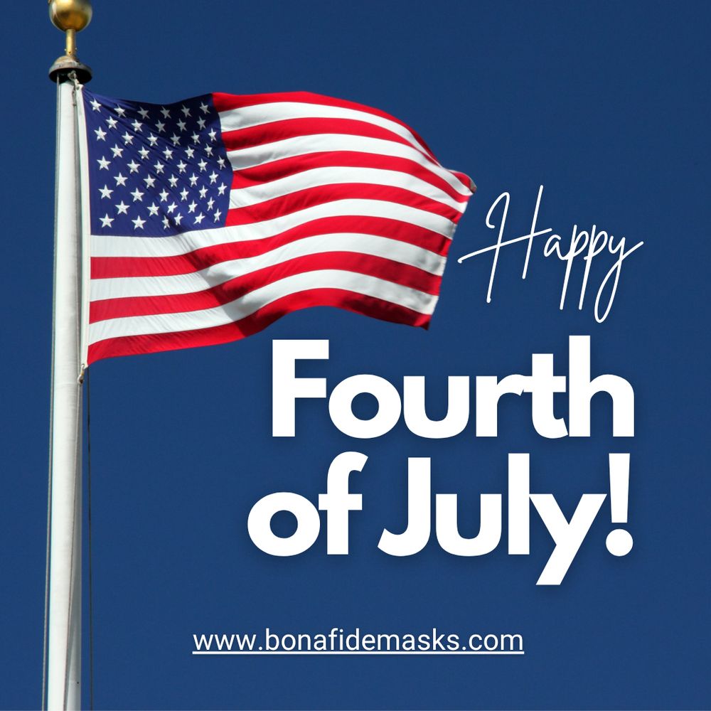 A picture of the American flag wishing everyone a Happy 4th of July!