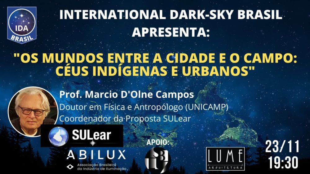 Webinar "Os mundos entre a cidade e o campo: céus indígenas e urbanos"