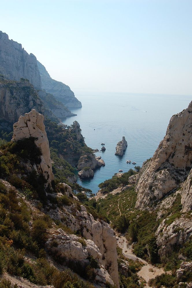 A view of the “Sugiton” calanque, located in the parc national des Calanques and a short walk away from the University campus 