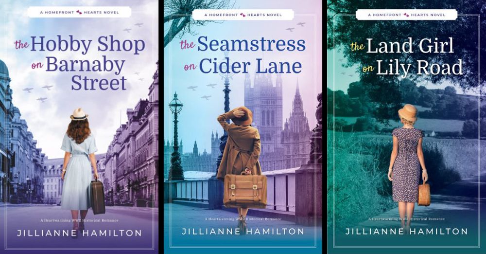 The Hobby Shop on Barnaby Street, The Seamstress on Cider Lane, and The Land Girl on Lily Road