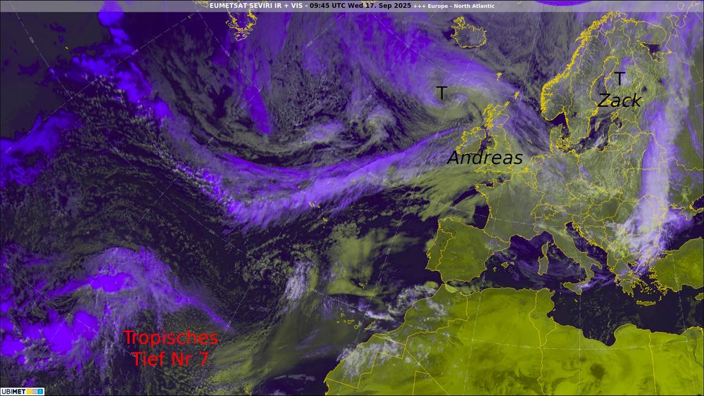 Satellitenbild von 11:45 Uhr ©  EUMETSAT/UBIMET