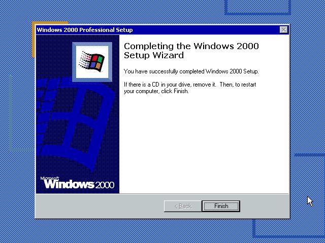 Windows 2000 install completed!

#RetroTech #90sComputing #DigitalNostalgia #OldSchoolTech #TechThrowback #1990sTech #Windows2000