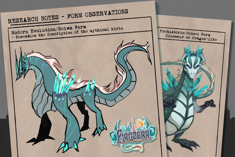 Reference sheet for Firozera in prehistoric form