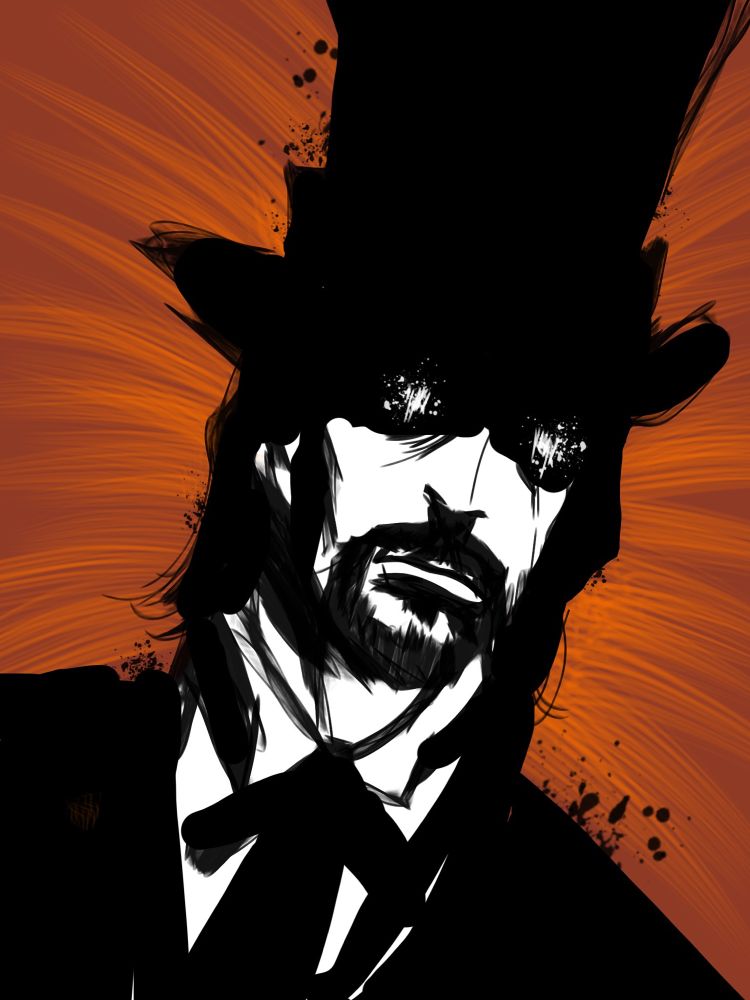 An illustration of Mr. Dark