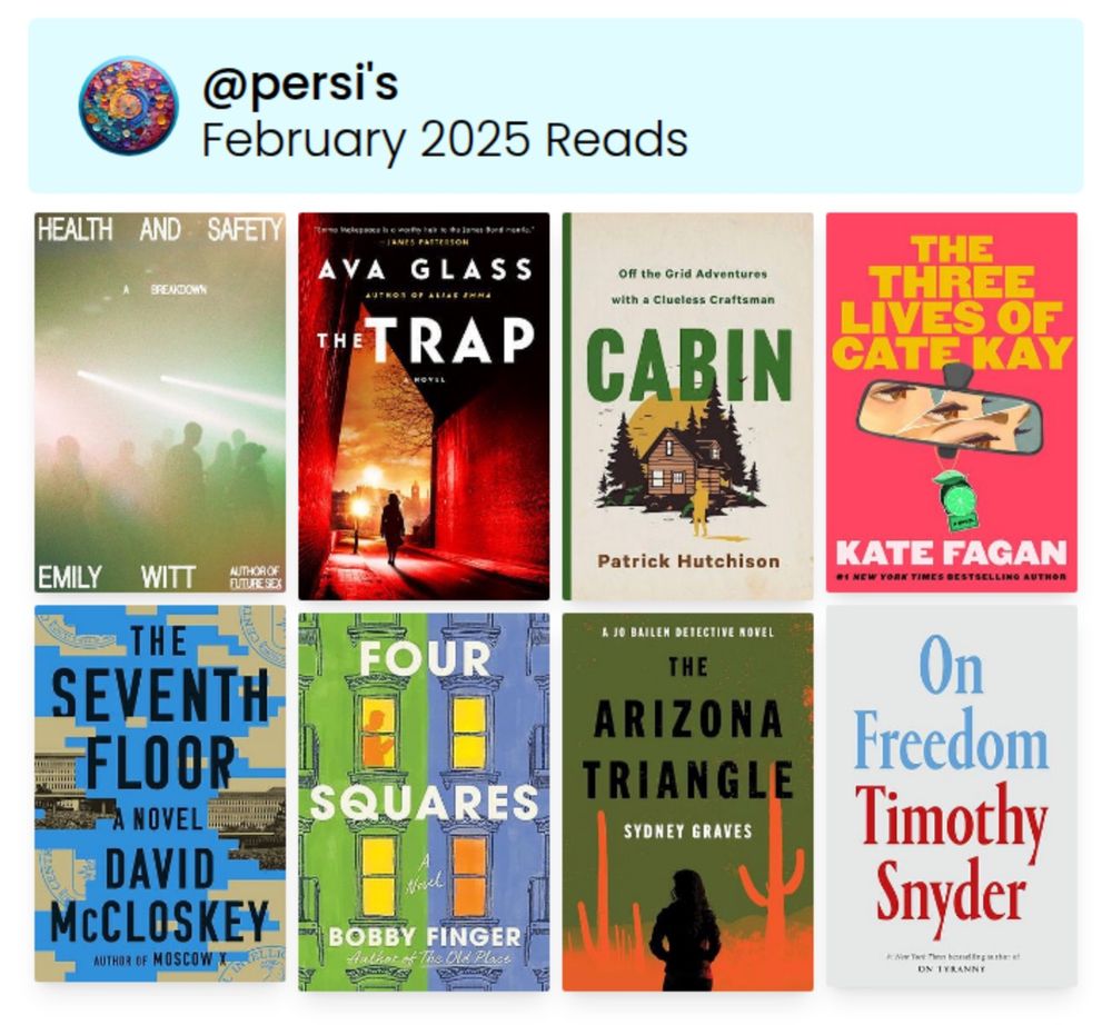 Covers of eight books