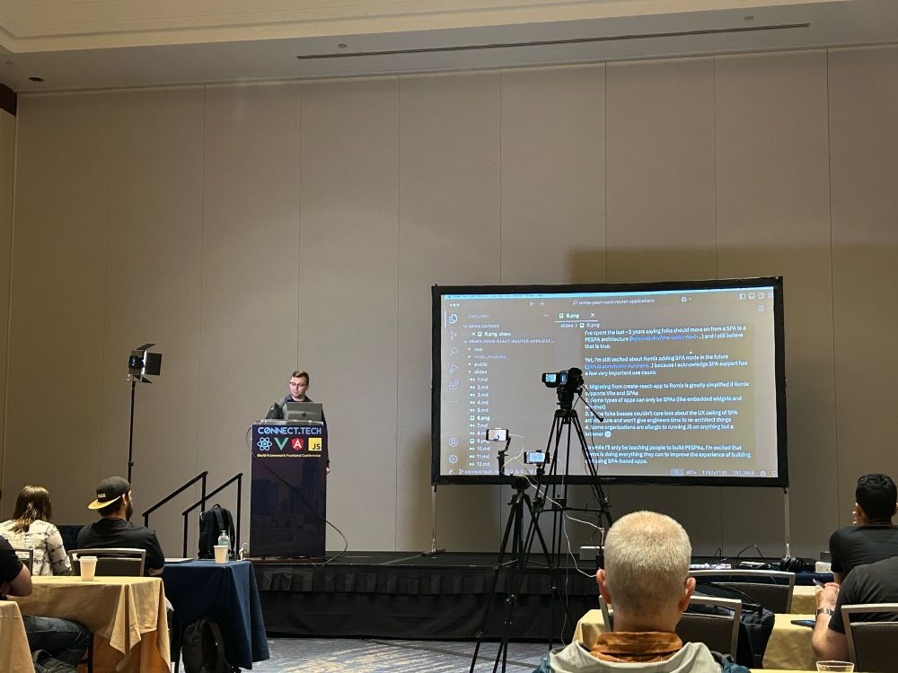 Sean McQuaid speaking at Connect Tech