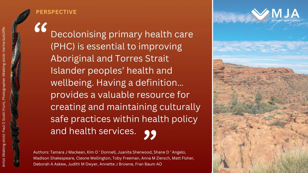 Image plue text from perspective is from Tamara J Mackean and  colleagues "Decolonising primary health care practice: a definition and its importance" https://www.mja.com.au/journal/2025/223/1/decolonising-primary-health-care-practice-definition-and-its-importance