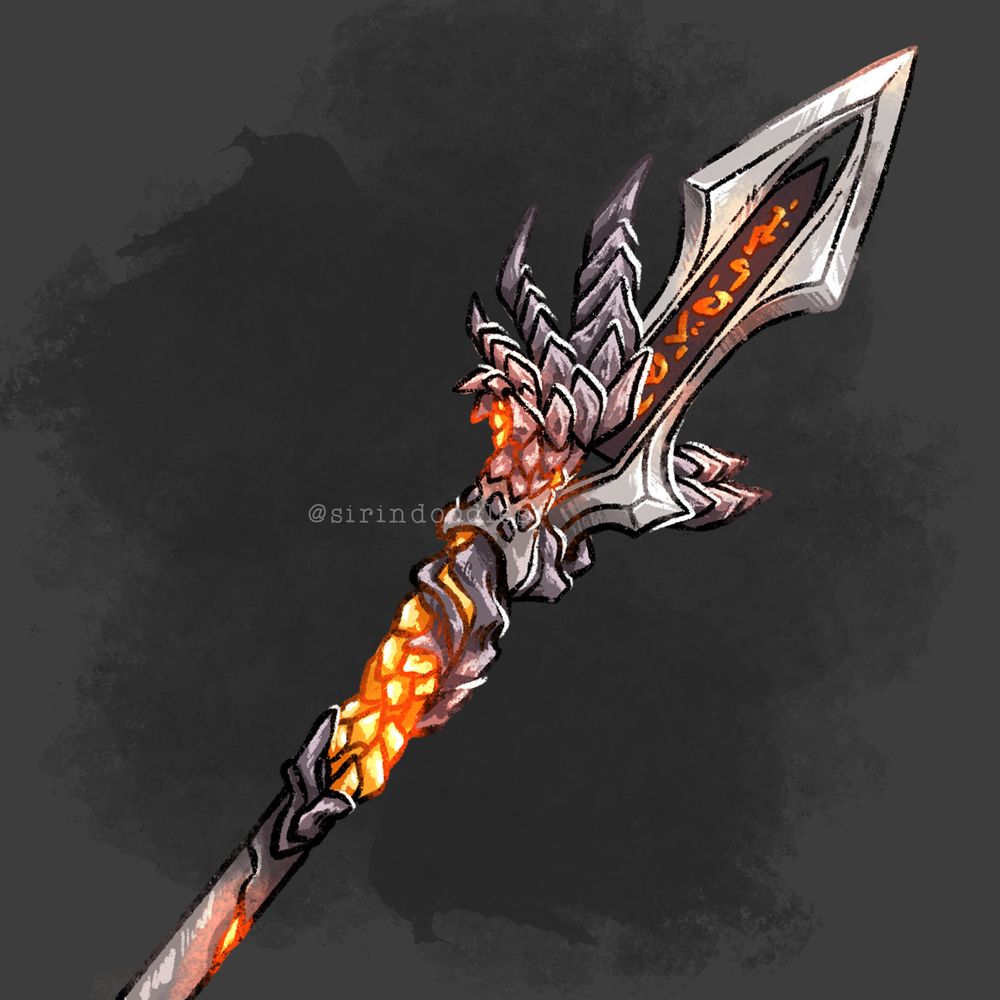 DnD weapon art, dungeons and dragons commission