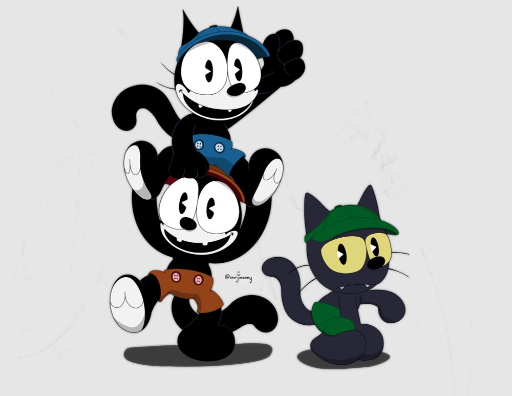 Inky (blue), Winky (red), Dinky (green)