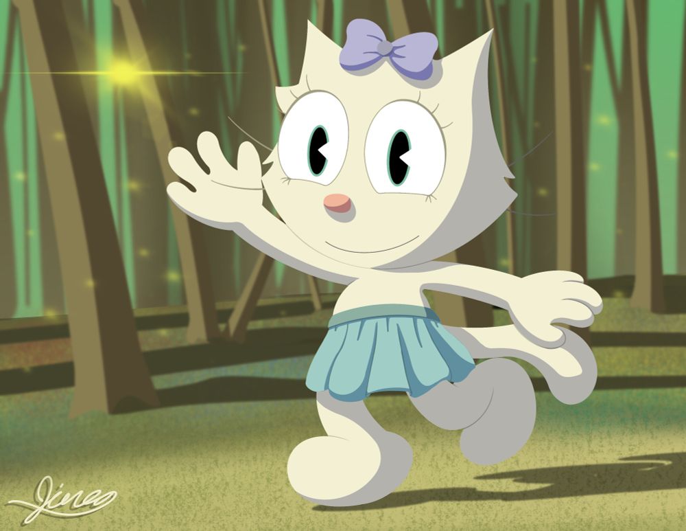 Experimental drawing of Kitty/Marie