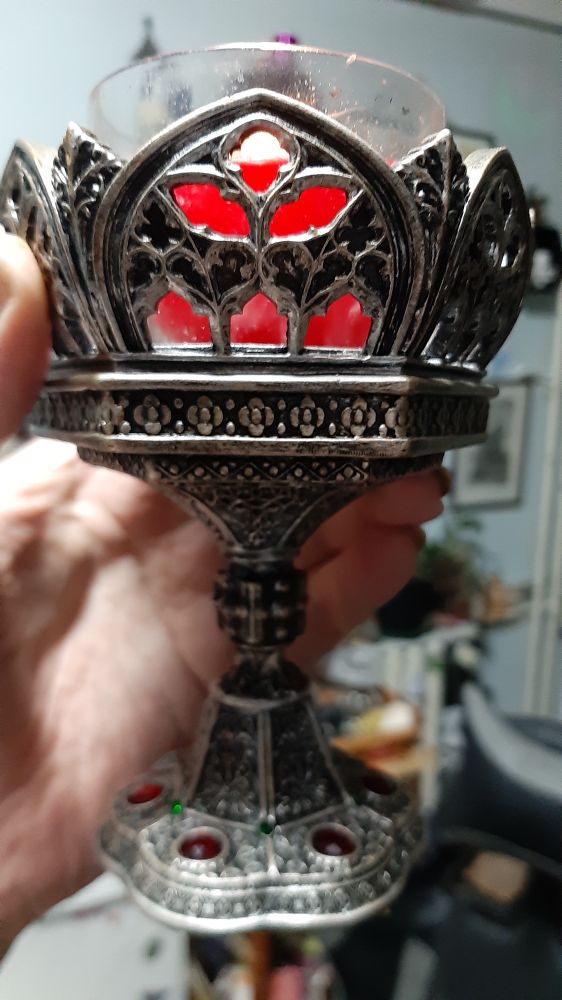 Gothic medieval candle holder 