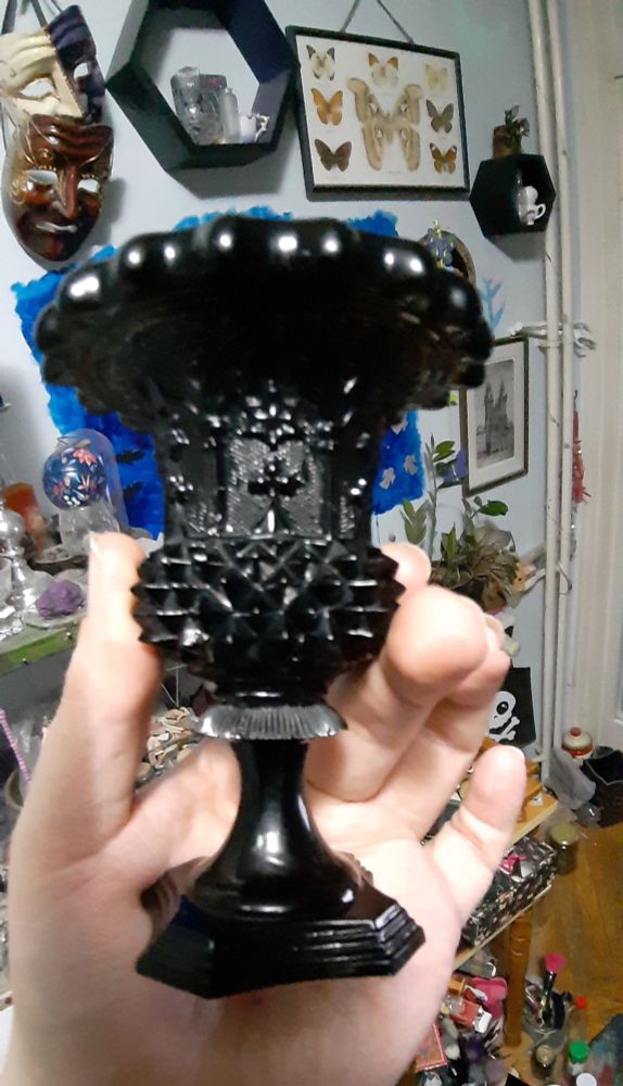 Victorian glass vase