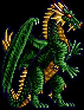 Green dragon from Heroes of Might and Magic